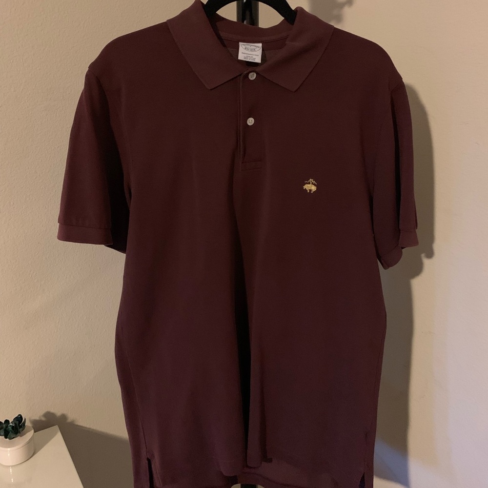 Brooks Brothers Polo - Burgundy and Gold